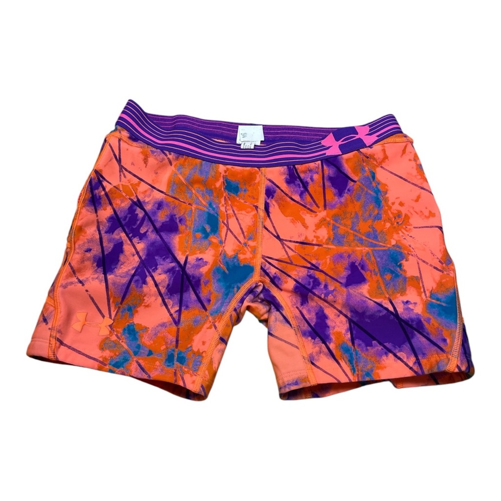 Under Armour Heat Gear Girls Multi‎ Color Softball Shorts Size Youth XL